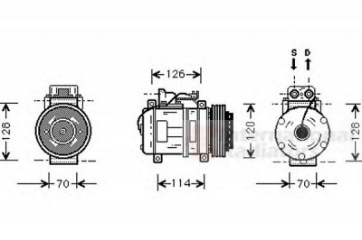 VAN WEZEL 3000k274 -  Компрессор, кондиционер